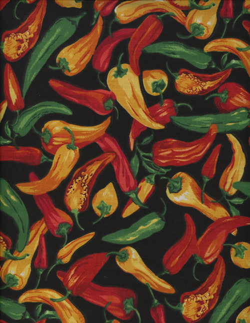 HOT CHILI PEPPERS - COTTON cover/airbed set-hot chili peppers, fiesta, red, green, yellow, black, mexican, mexico, cotton, natural fiber, pet bed, dog bed, cat bed, pet air bed, orthopedic support, veterinarian recommended, machine washable, machine dry slipcovers, apparel fabric, easy change, sustainable, eco-friendly, dog, cat, claw and nail proof, vet recommended, environmentally responsible, pet bed, dog bed, cat bed, natural nest, nesting area, long lasting, never compresses, replacement slipcovers, handcrafted, made in Michigan, made in USA, snazztastic, fashion covers, home decor, style, ARNO, Animal Rescue New Orleans