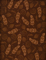 PLAYFUL LEAVES - COTTON cover/airbed set-leaf, leaves, spirals, falling, brown, lizards, autumn, fall, earthy, earth tones, neutrals, nature, cotton, natural fiber, pet bed, dog bed, cat bed, pet air bed, orthopedic support, veterinarian recommended, machine washable, machine dry slipcovers, apparel fabric, easy change, sustainable, eco-friendly, dog, cat, claw and nail proof, vet recommended, environmentally responsible, pet bed, dog bed, cat bed, natural nest, nesting area, long lasting, never compresses, replacement slipcovers, handcrafted, made in Michigan, made in USA, fashion covers, home decor, style, ARNO, Animal Rescue New Orleans