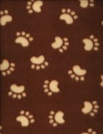 PAW PRINTS BROWN - FLEECE cover/airbed set-brown, beige, cream, paws prints, fleece, polyester, pet bed, dog bed, cat bed, pet air bed, orthopedic support, veterinarian recommended, machine washable, machine dry slipcovers, apparel fabric, easy change, sustainable, eco-friendly, dog, cat, claw and nail proof, vet recommended, environmentally responsible, pet bed, dog bed, cat bed, natural nest, nesting area, long lasting, never compresses, replacement slipcovers, handcrafted, made in Michigan, made in USA, snazztastic, fashion covers, home decor, style, ARNO, Animal Rescue New Orleans