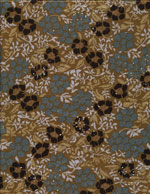 ORIENT FLORAL w/BEADS - SILKY cover/airbed set-flowers, florals, beads, ocher, gold, blue grey, oriental, silky, polyester, pet bed, dog bed, cat bed, pet air bed, orthopedic support, veterinarian recommended, machine washable, machine dry slipcovers, apparel fabric, easy change, sustainable, eco-friendly, dog, cat, claw and nail proof, vet recommended, environmentally responsible, pet bed, dog bed, cat bed, natural nest, nesting area, long lasting, never compresses, replacement slipcovers, handcrafted, made in Michigan, made in USA, snazztastic, fashion covers, home decor, style, ARNO, Animal Rescue New Orleans